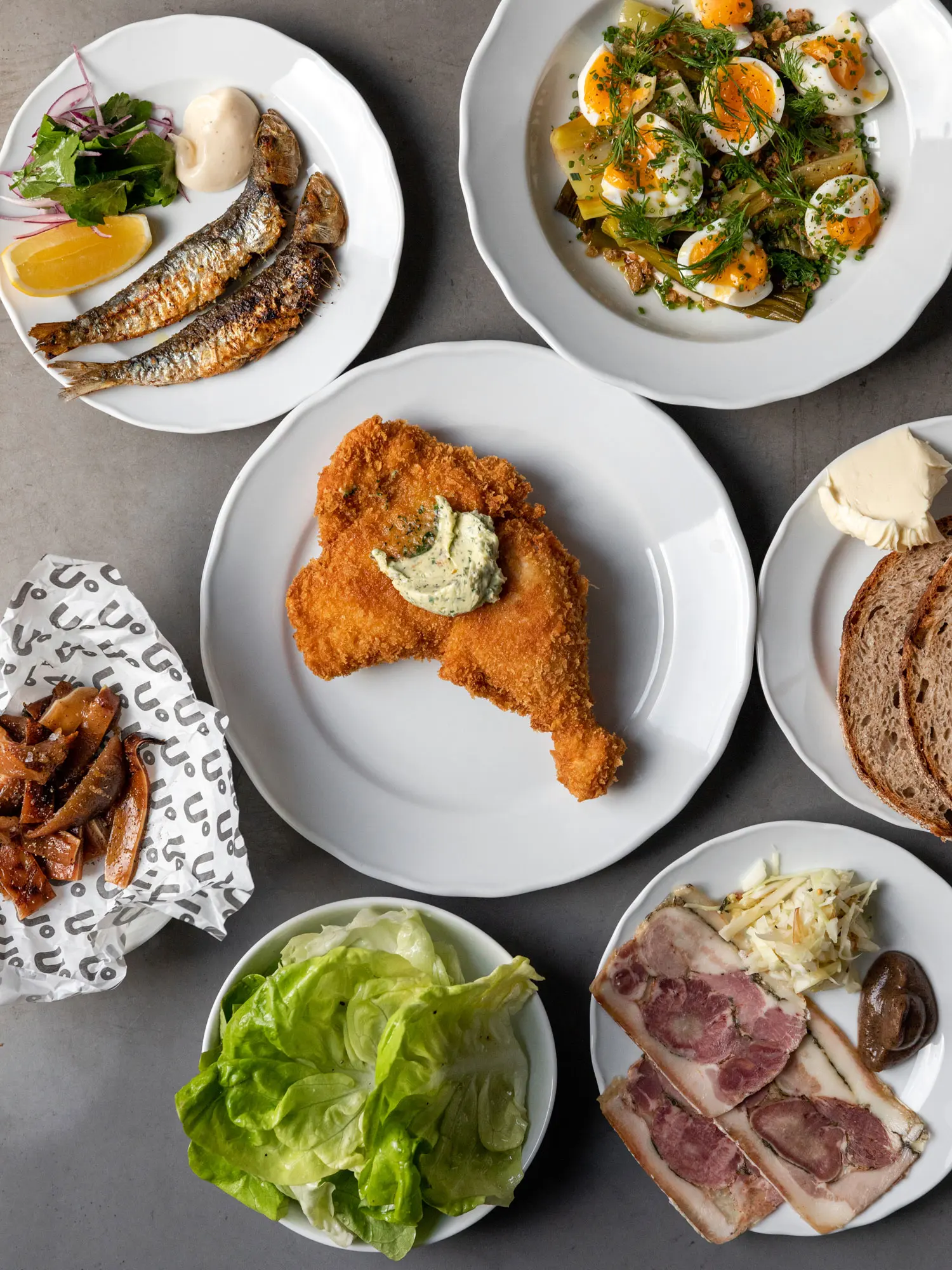 Selection of traditional Czech cuisine.