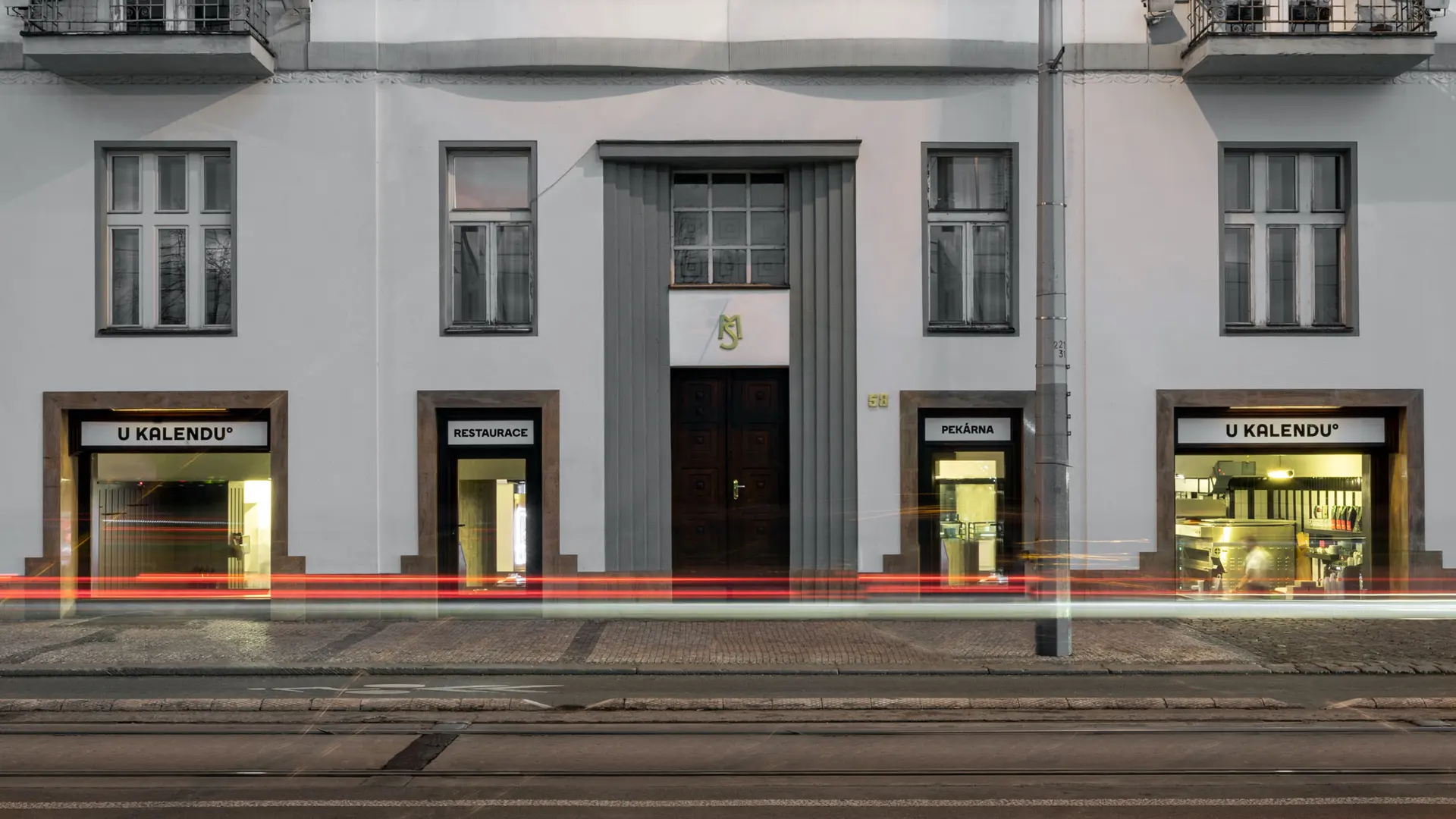 Exterior of the U Kalendů building.